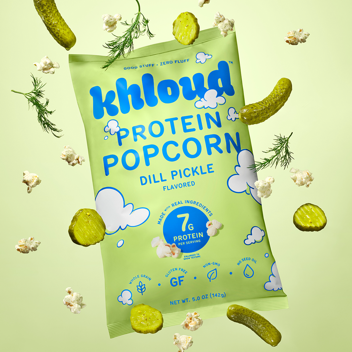 KHLOUD DILL PICKLE PROTEIN POPCORN