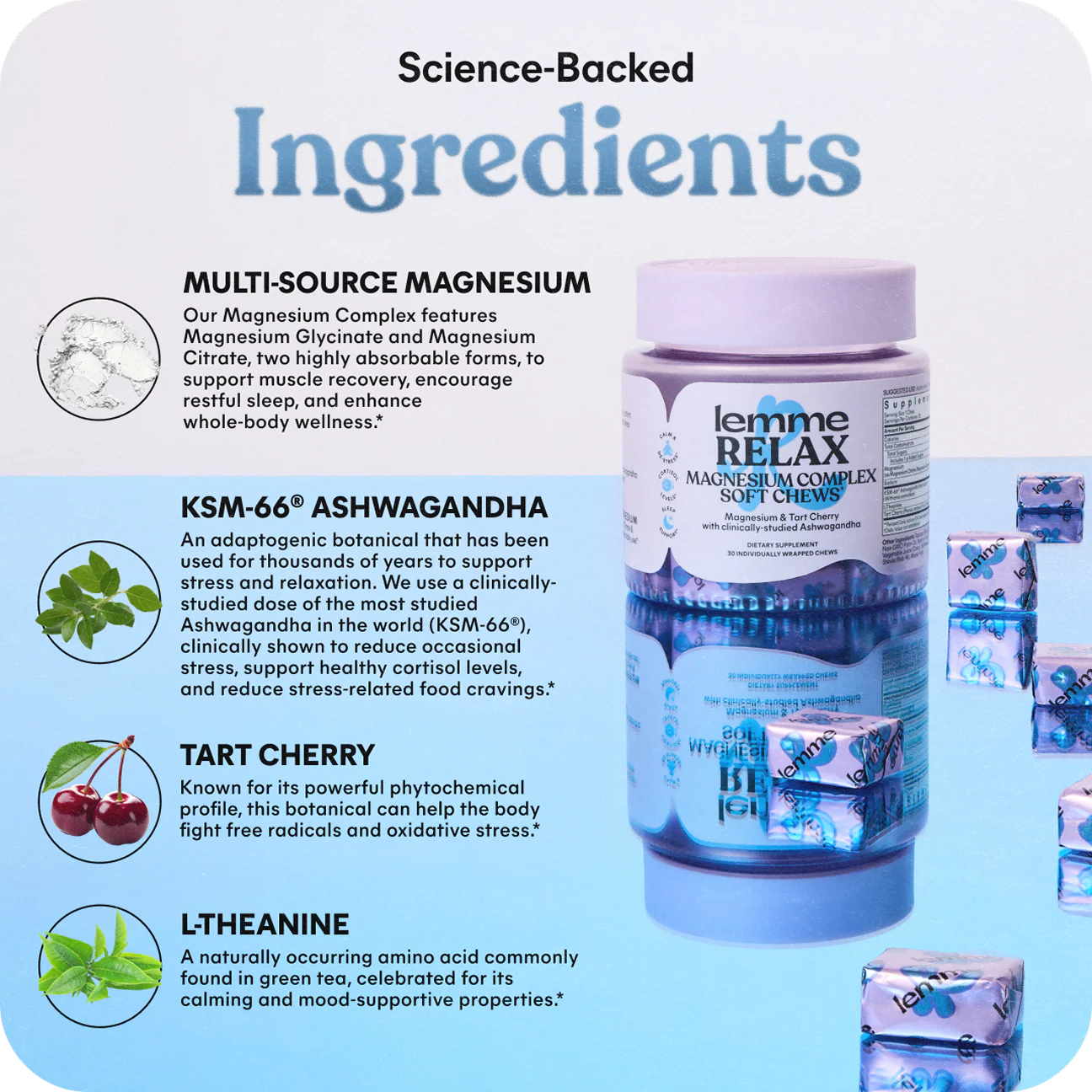 LEMME RELAX MAGNESIUM SOFT CHEWS