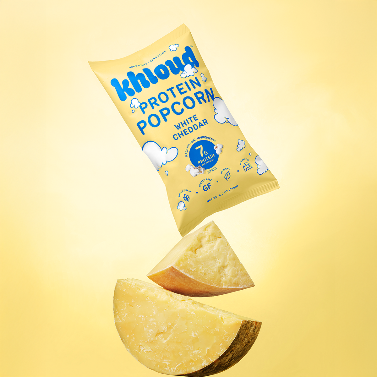 KHLOUD WHITE CHEDDAR PROTEIN POPCORN