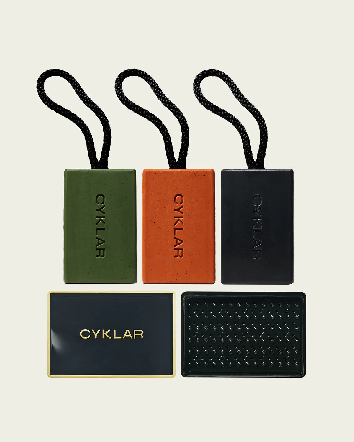 CYKLAR SOAP ON A ROPE
Full Collection Set + Free Soap Box
