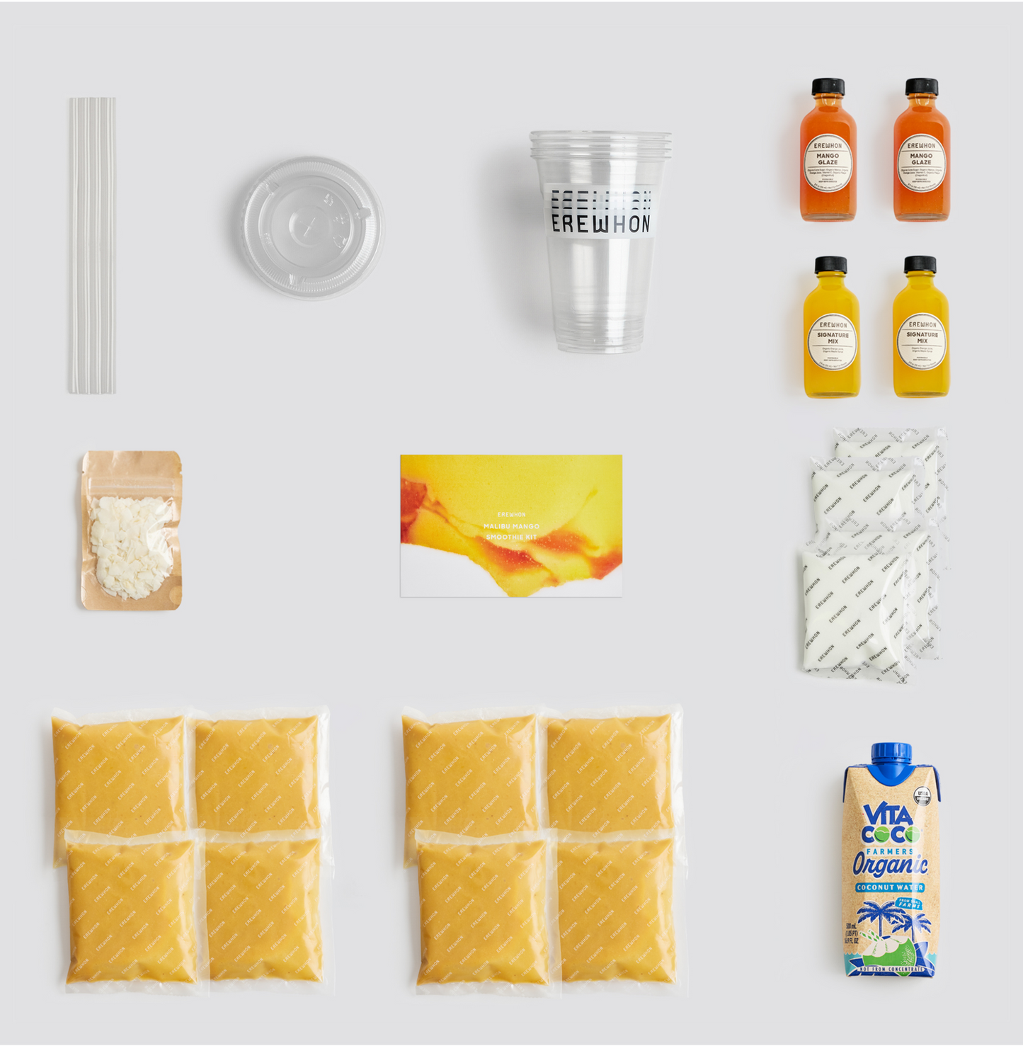 Erewhon Malibu Mango Smoothie Kit | Makes 4 Smoothies (Product price includes express & cold storage shipping fee)