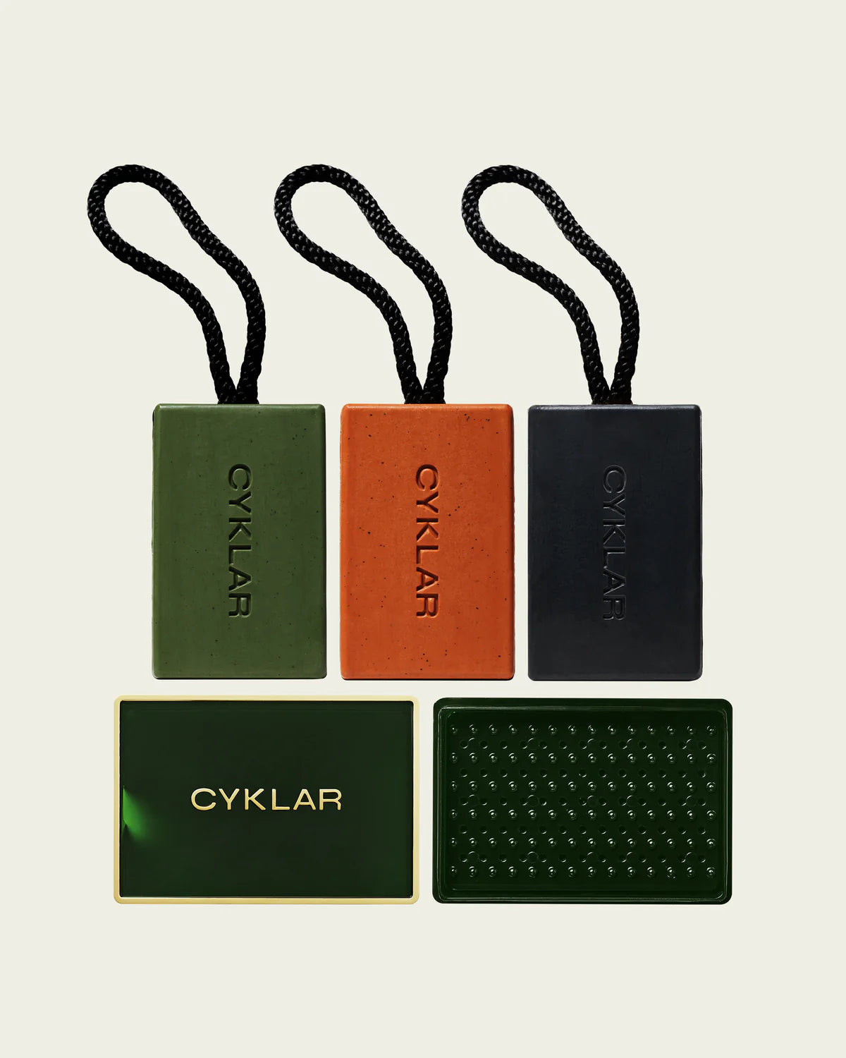 CYKLAR SOAP ON A ROPE
Full Collection Set + Free Soap Box