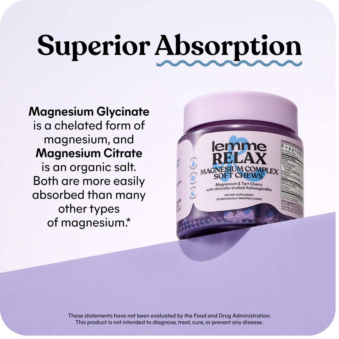 LEMME RELAX MAGNESIUM SOFT CHEWS