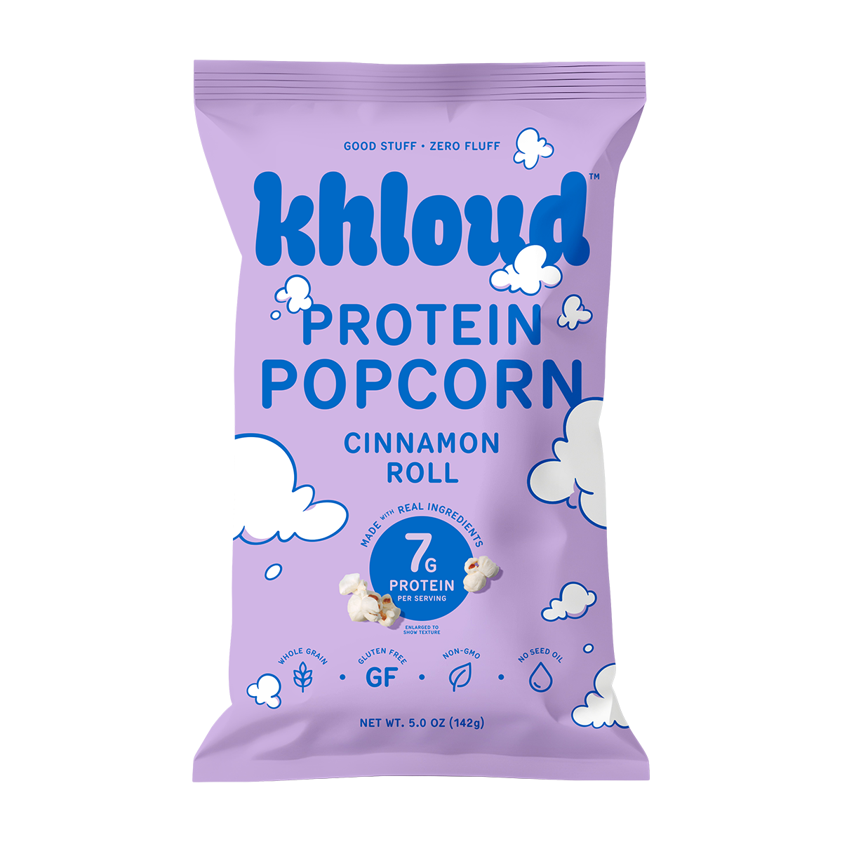KHLOUD CINNAMON ROLL PROTEIN POPCORN