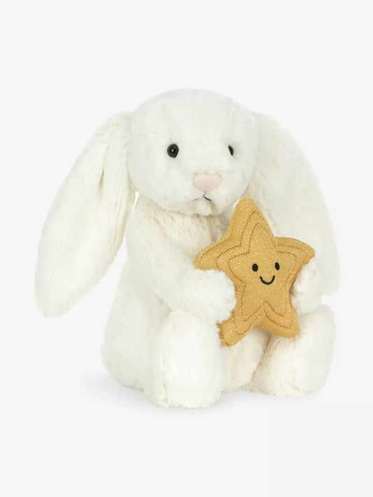 JELLYCAT Cream Bunny With Star Soft Toy 31cm