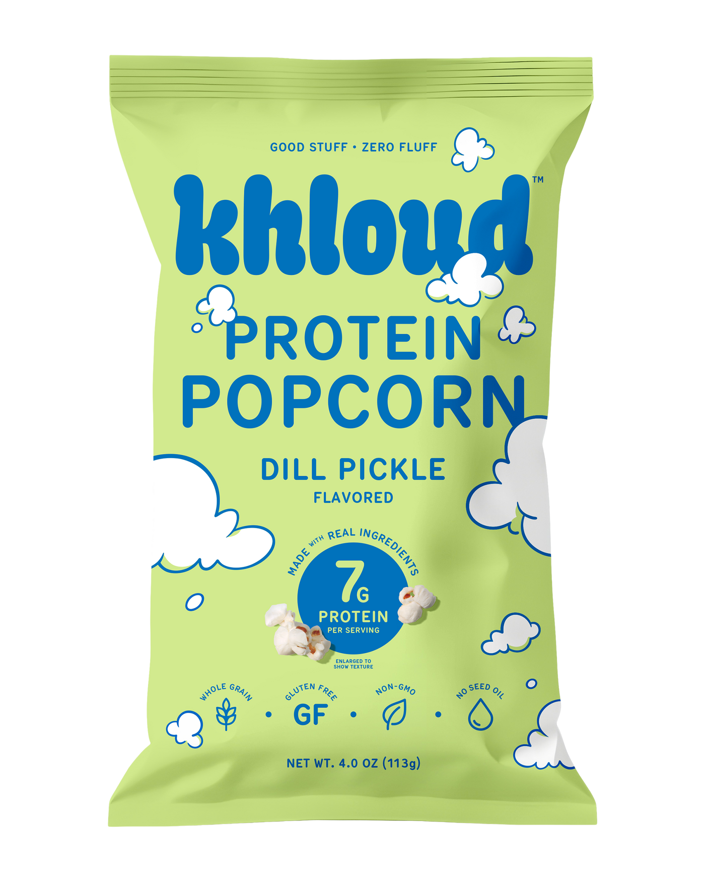 KHLOUD DILL PICKLE PROTEIN POPCORN