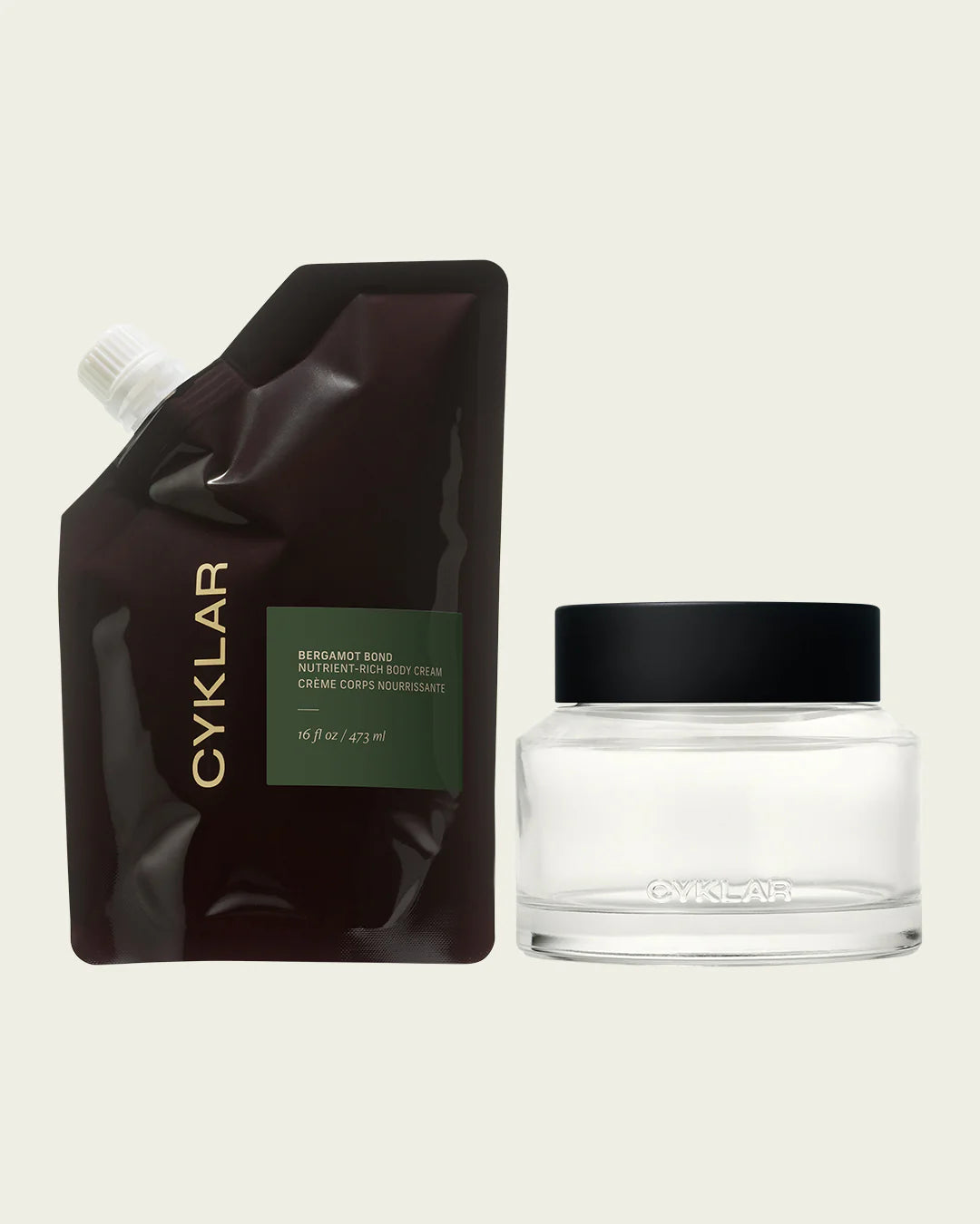 CYKLAR BODY CREAM REFILL + JAR SET