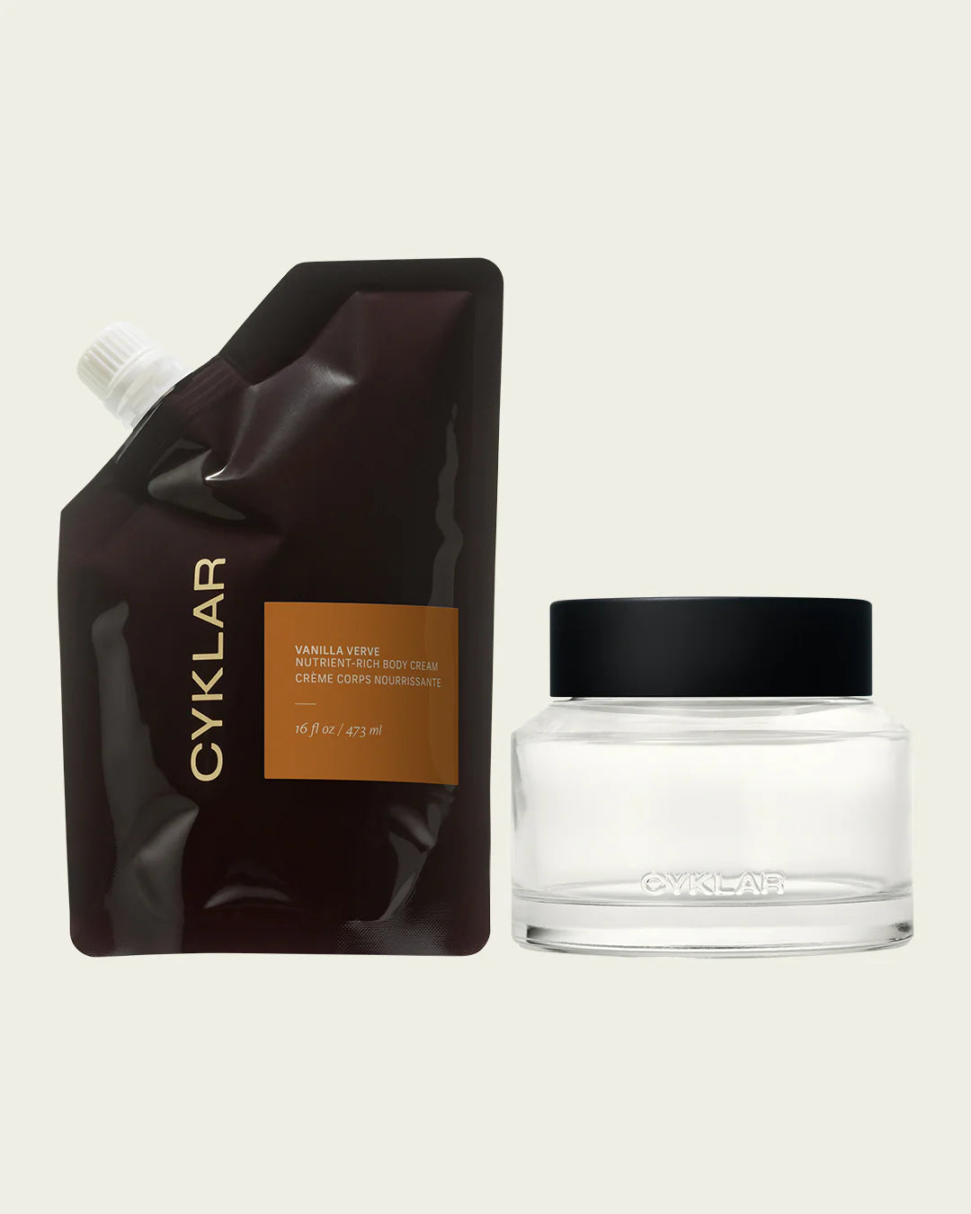 CYKLAR BODY CREAM REFILL + JAR SET