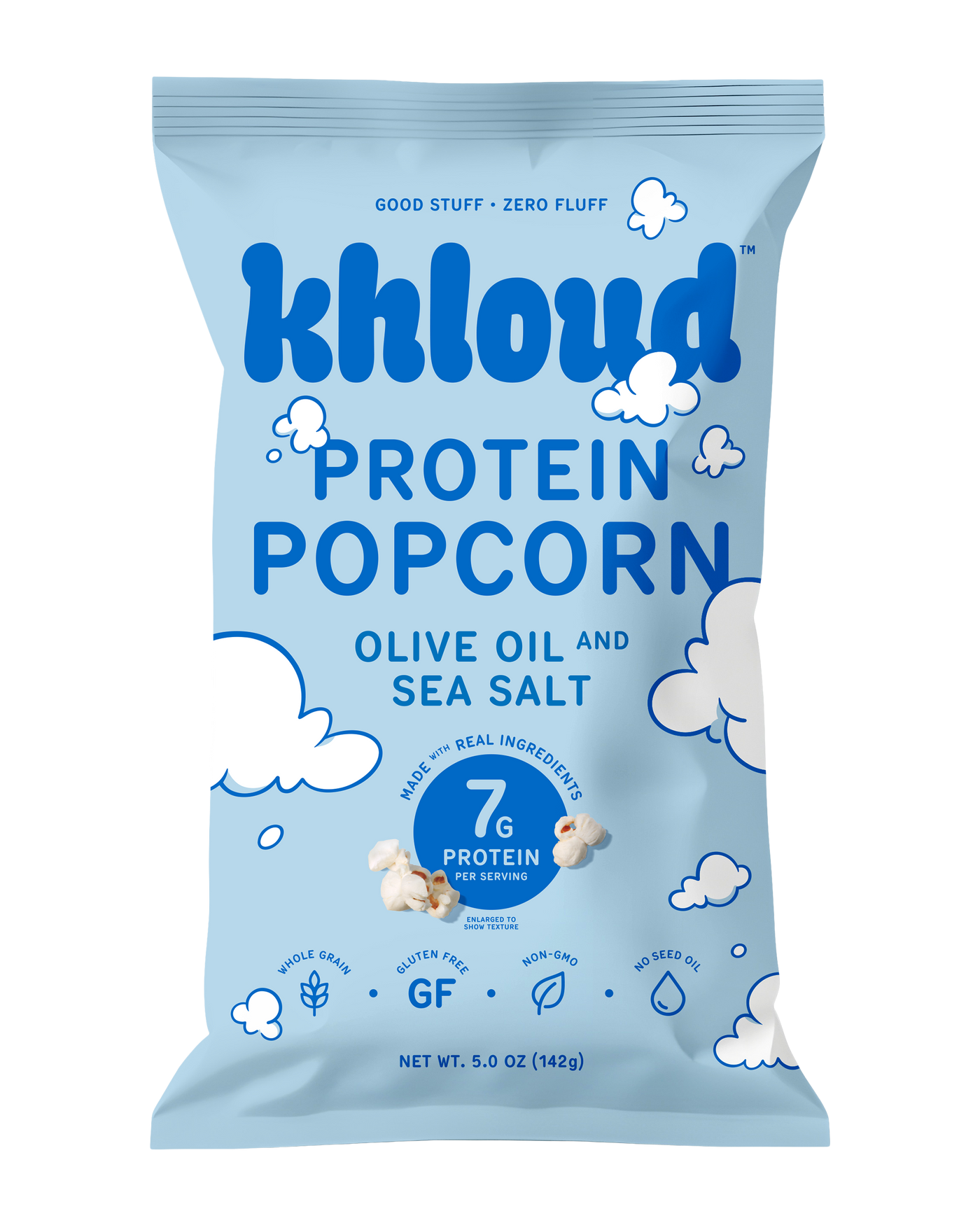 KHLOUD OLIVE OIL AND SEA SALT PROTEIN POPCORN