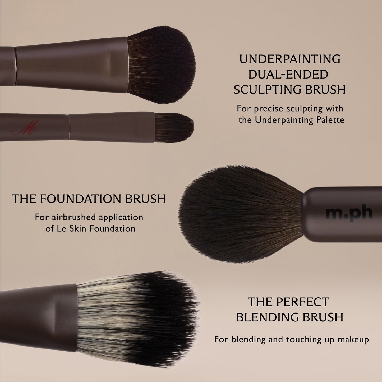 m.ph by Mary Phillips 
The Perfect Blending Touch Up Brush