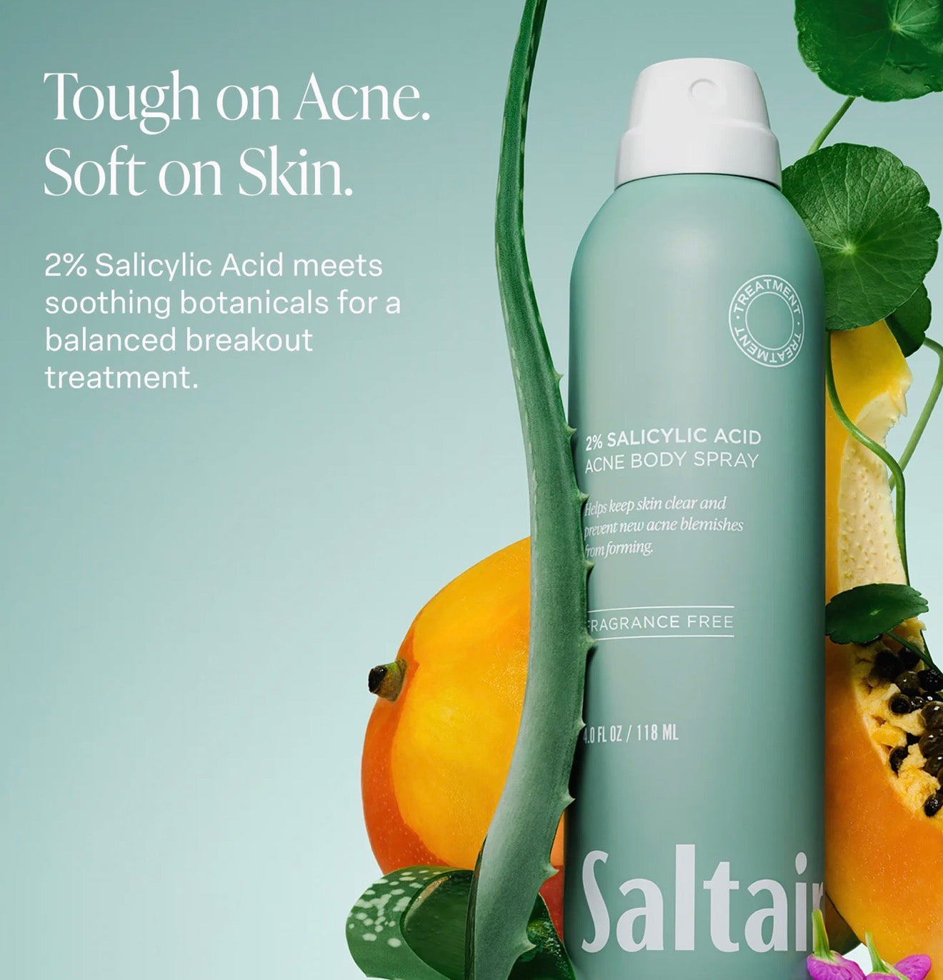 SALTAIR 2% SALICYLIC ACID
ACNE BODY SPRAY