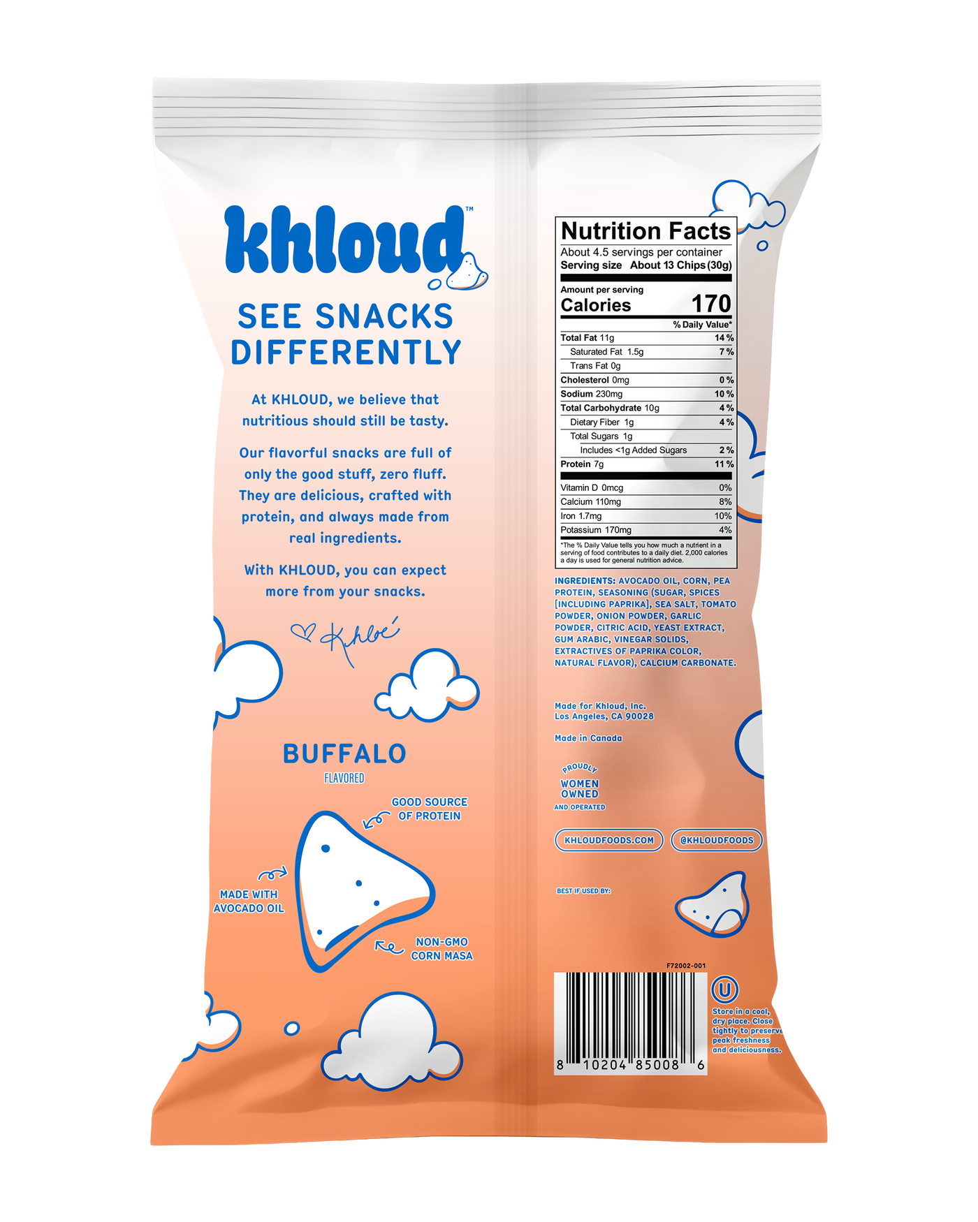 KHLOUD BUFFALO PROTEIN CHIPS