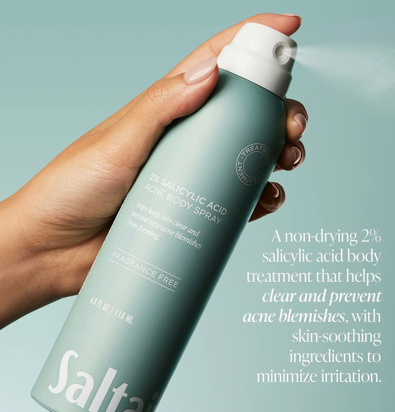 SALTAIR 2% SALICYLIC ACID
ACNE BODY SPRAY