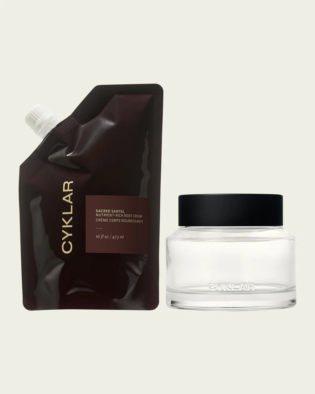 CYKLAR BODY CREAM REFILL + JAR SET
