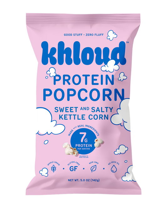 KHLOUD SWEET AND SALTY KETTLE CORN PROTEIN POPCORN