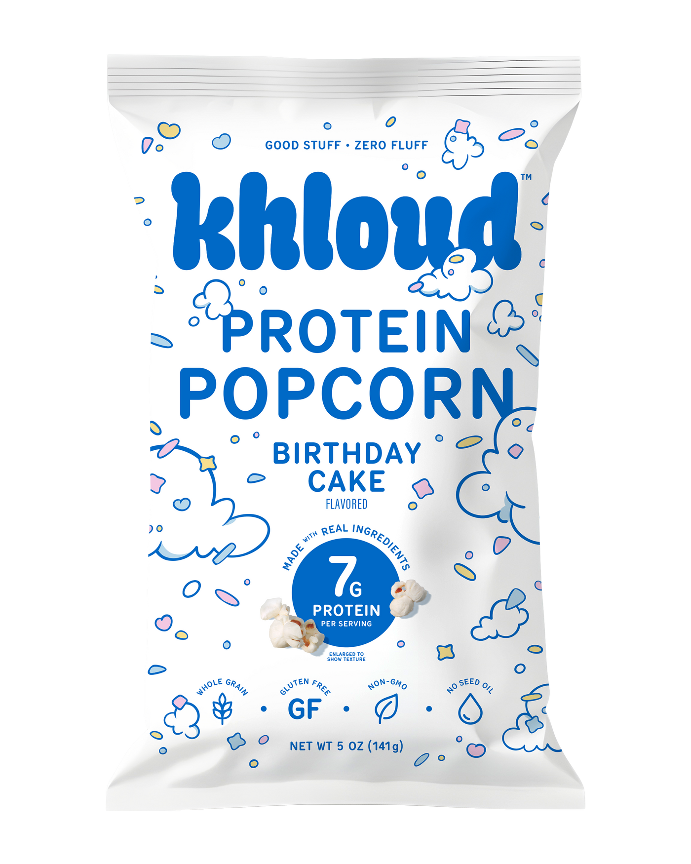 KHLOUD BIRTHDAY CAKE PROTEIN POPCORN