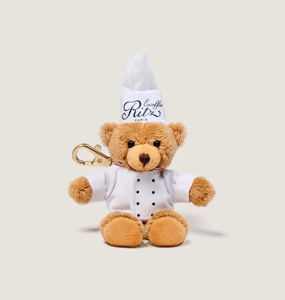 Ritz Paris Teddy bear chef key ring